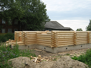 Укладка сруба 7 рядов - Силовая часть - Строительство деревянных домов